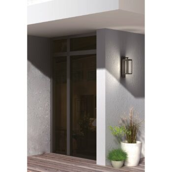 Lucande LED vonkajšie nástenné svietidlo Ferdinand, sada 2 ks, sivá, 38 cm