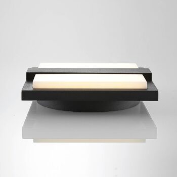 Lucande LED vonkajšie nástenné svietidlo Gylfi, 20 cm, antracit, hliník