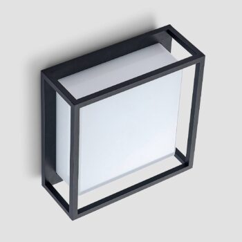 Lucande LED vonkajšie nástenné svietidlo Ilirian, antracit, hliník, 25 cm