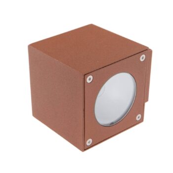 Lucande LED vonkajšie nástenné svietidlo Jarno, hrdza, kov, 9cm