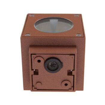 Lucande LED vonkajšie nástenné svietidlo Jarno, hrdza, kov, 9cm