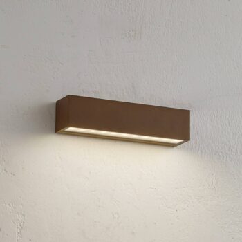 Lucande LED vonkajšie nástenné svietidlo Lengo, 25 cm, bronz, 1 svietidlo.