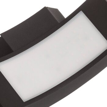 Lucande LED vonkajšie nástenné svietidlo Lennik, 26 cm, antracit, kov