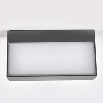 Lucande LED vonkajšie nástenné svietidlo Lissi, 21 cm, antracit, IP54