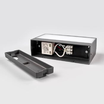 Lucande LED vonkajšie nástenné svietidlo Lissi, 21 cm, antracit, IP54