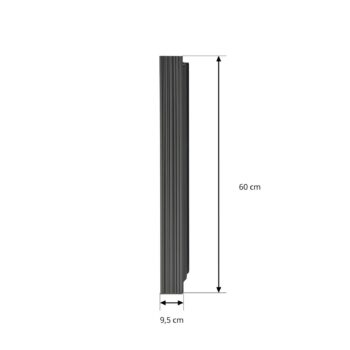 Lucande LED vonkajšie nástenné svietidlo Melira, dĺžka 60 cm, antracit