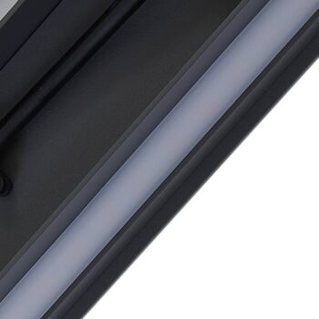 Lucande LED vonkajšie nástenné svietidlo Melira, výška 100 cm, antracit