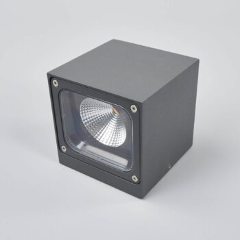 Lucande LED vonkajšie nástenné svietidlo Merjem, 12 cm, dole, IP54