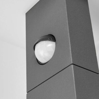 Lucande LED vonkajšie nástenné svietidlo Olesia, 15 cm, senzor, IP54