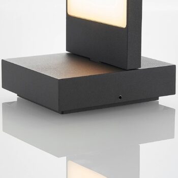Lucande LED vonkajšie nástenné svietidlo Silvan, antracit, IP65, 14 cm