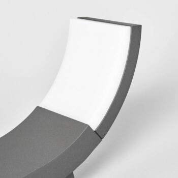 Lucande LED vonkajšie nástenné svietidlo Timm, 20 cm, antracit, IP54