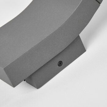 Lucande LED vonkajšie nástenné svietidlo Timm, 20 cm, antracit, IP54