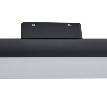 Lucande LED vonkajšie nástenné svietidlo Tuberia, antracit, kov, Ø 7cm