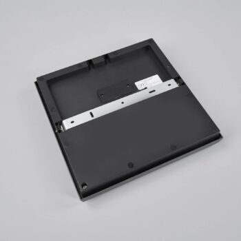 Lucande LED vonkajšie stropné svietidlo Amra, 30 cm, hranaté, antracit
