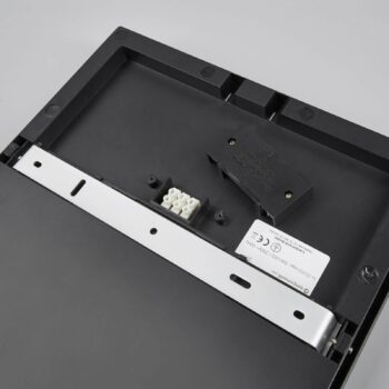 Lucande LED vonkajšie stropné svietidlo Amra, 30 cm, hranaté, antracit