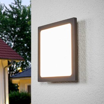 Lucande LED vonkajšie stropné svietidlo Mabella, 23 cm, senzor, IP65