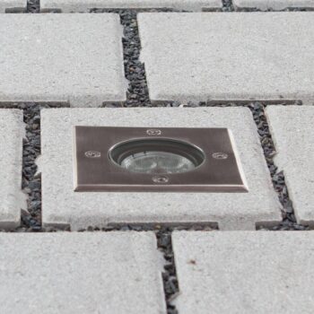 Lucande LED vstavané podlahové svietidlo Ava, 12 cm x 12 cm, IP67