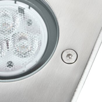 Lucande LED vstavané podlahové svietidlo Ava, 12 cm x 12 cm, IP67