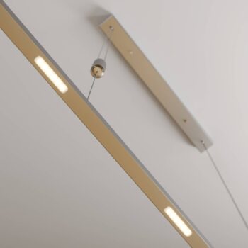 Lucande LED závesné svietidlo Arnik, 120 cm, niklová farba, stmievateľné