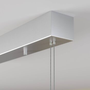 Lucande LED závesné svietidlo Arnik, 140 cm, niklová farba, stmievateľné