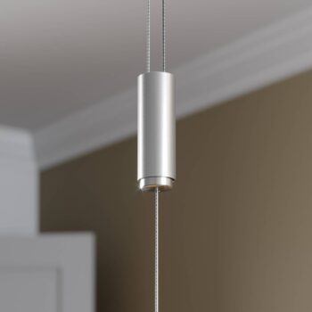 Lucande LED závesné svietidlo Arnik, 140 cm, niklová farba, stmievateľné