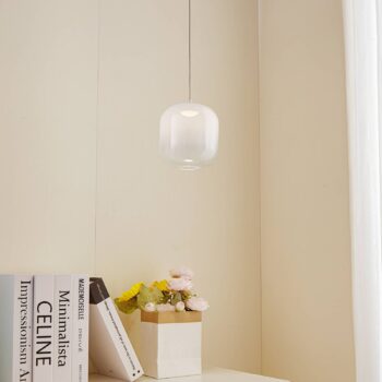 Lucande LED závesné svietidlo Avelina, Ø 14 cm, 1 svetlo, čierna