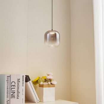 Lucande LED závesné svietidlo Avelina, Ø 14 cm , 1-svetlo. čierna