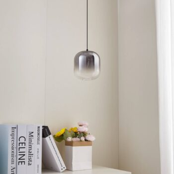 Lucande LED závesné svietidlo Avelina, Ø 14 cm , 1-svetlo. čierna