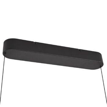 Lucande LED závesné svietidlo Clavit, čierne, 140 cm, CCT