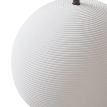 Lucande LED závesné svietidlo Darkorin, biele, okrúhle, sadra, Ø 12 cm