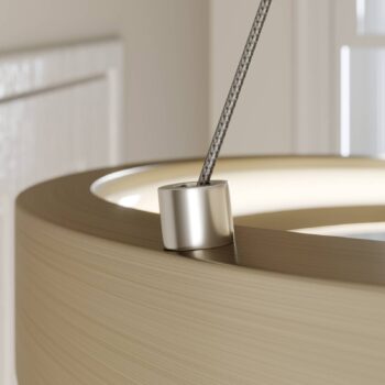 Lucande LED závesné svietidlo Gunbritt, Ø 80 cm, strieborné, stmievateľné