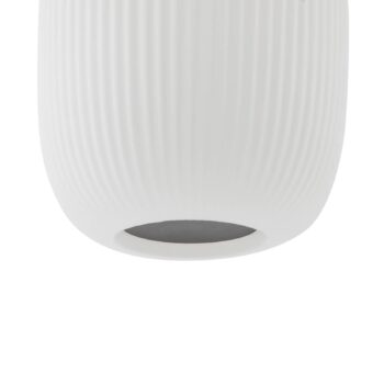 Lucande LED závesné svietidlo Lucya, 3 svetlá, sklo, biela, 64,5 cm
