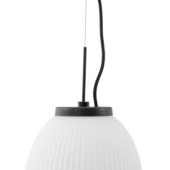 Lucande LED závesné svietidlo Lucya, 3 svetlá, sklo, biela, 64,5 cm
