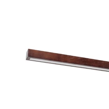 Lucande LED závesné svietidlo Nihalo, orech, 122 cm, stmievateľné, CCT