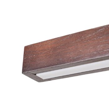 Lucande LED závesné svietidlo Nihalo, orech, 122 cm, stmievateľné, CCT