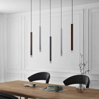 Lucande LED závesné svietidlo Stoika, 88 cm, 5 svetiel, kov