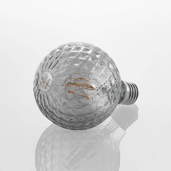 Lucande LED žiarovka E27 G95 4W 1 800K stmievateľná dymová