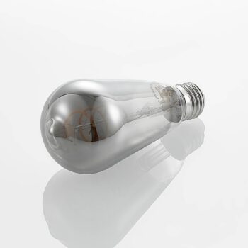 Lucande LED žiarovka E27 ST64 4W 1800K stmievateľná titánová