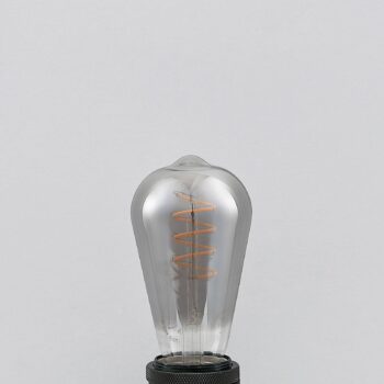 Lucande LED žiarovka E27 ST64 4W dymová 1 800 K stmievateľná