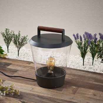 Lucande Larkyn stolová lampa exteriérová