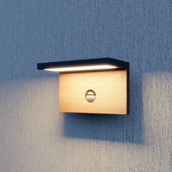 Lucande Lignus nástenné LED, snímač pohybu