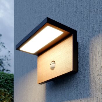 Lucande Lignus nástenné LED, snímač pohybu