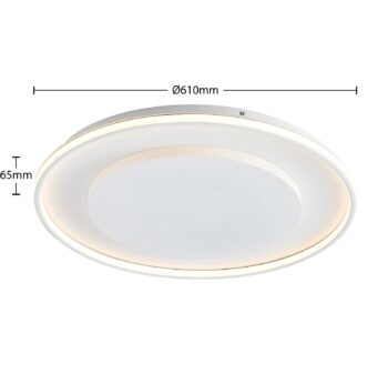 Lucande Murna LED stropná lampa, Ø 61 cm