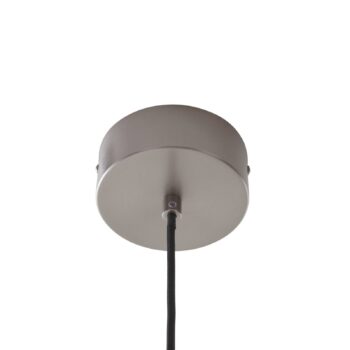 Lucande Mynoria LED závesné svietidlo, sivá farba, hliník, Ø 35 cm