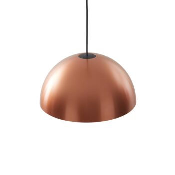 Lucande Nymara LED závesné svietidlo, meď, hliník, Ø 40 cm