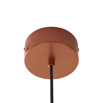 Lucande Nymara LED závesné svietidlo, meď, hliník, Ø 40 cm