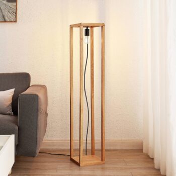 Lucande Sedrik stojaca lampa v tvare škatule