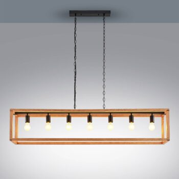 Lucande Sedrik závesná lampa, sedem-plameňová