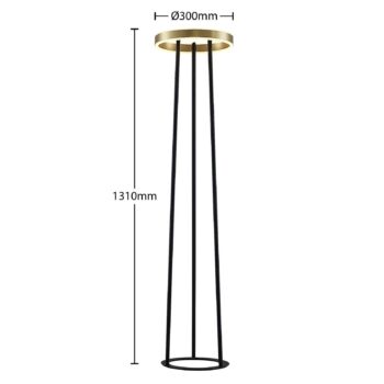 Lucande Seppe stojaca LED lampa, mosadz