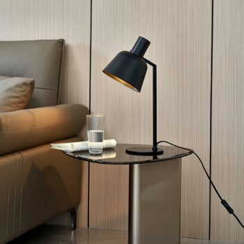 Lucande Servan stolová lampa z čierneho železa